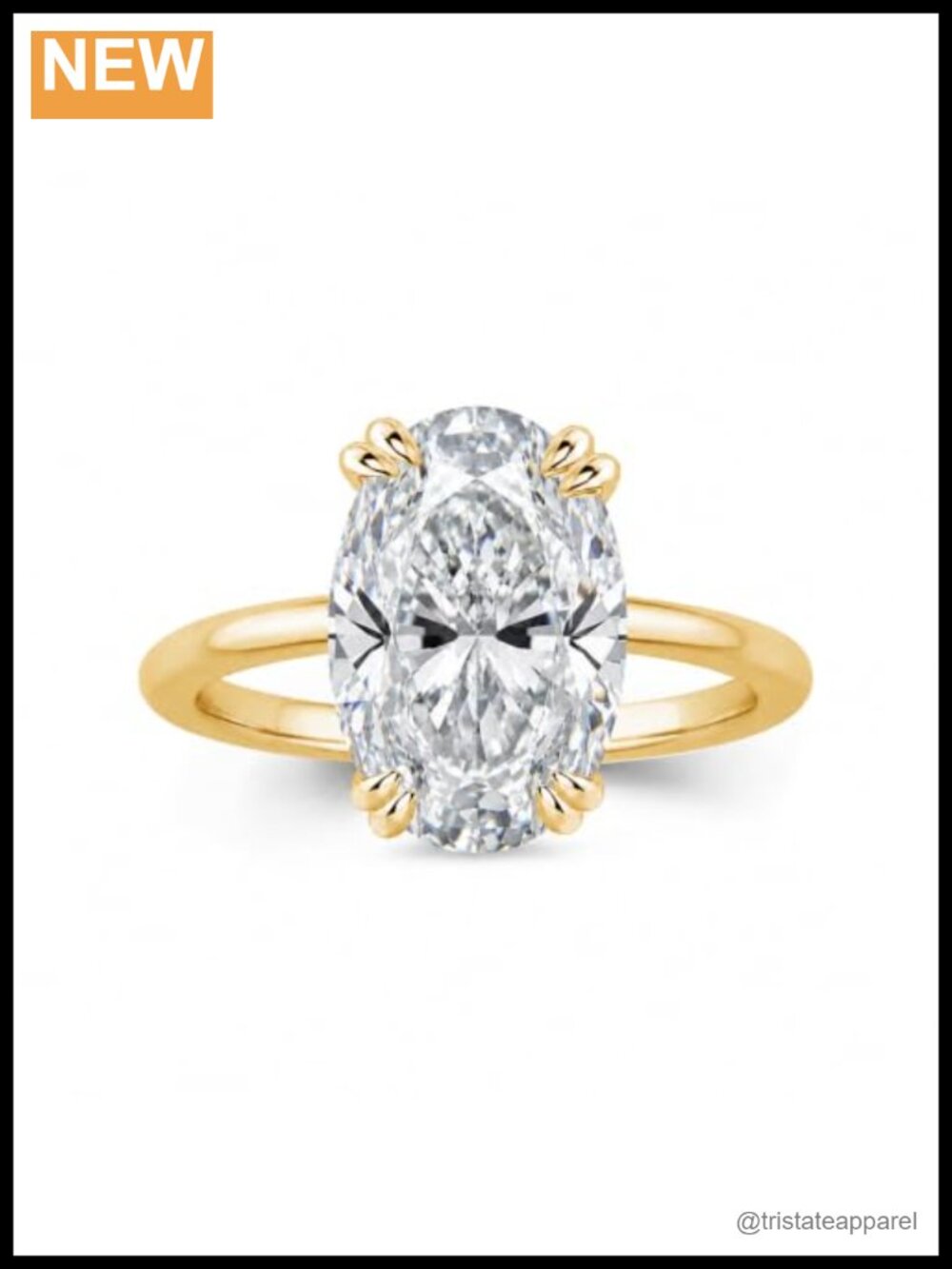Oval Cut Engagement Ring 925 Sterling Silver 5A Cubic Zirconia Promise Ring